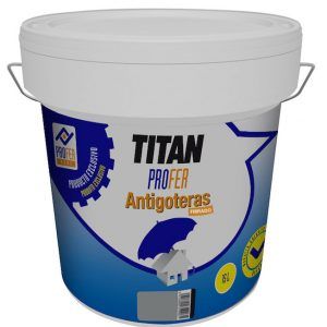 PINTURA ANTIGOTERAS IMPERMEABILIZANTE, FIBRADA TRANSITABLE 15L GRIS